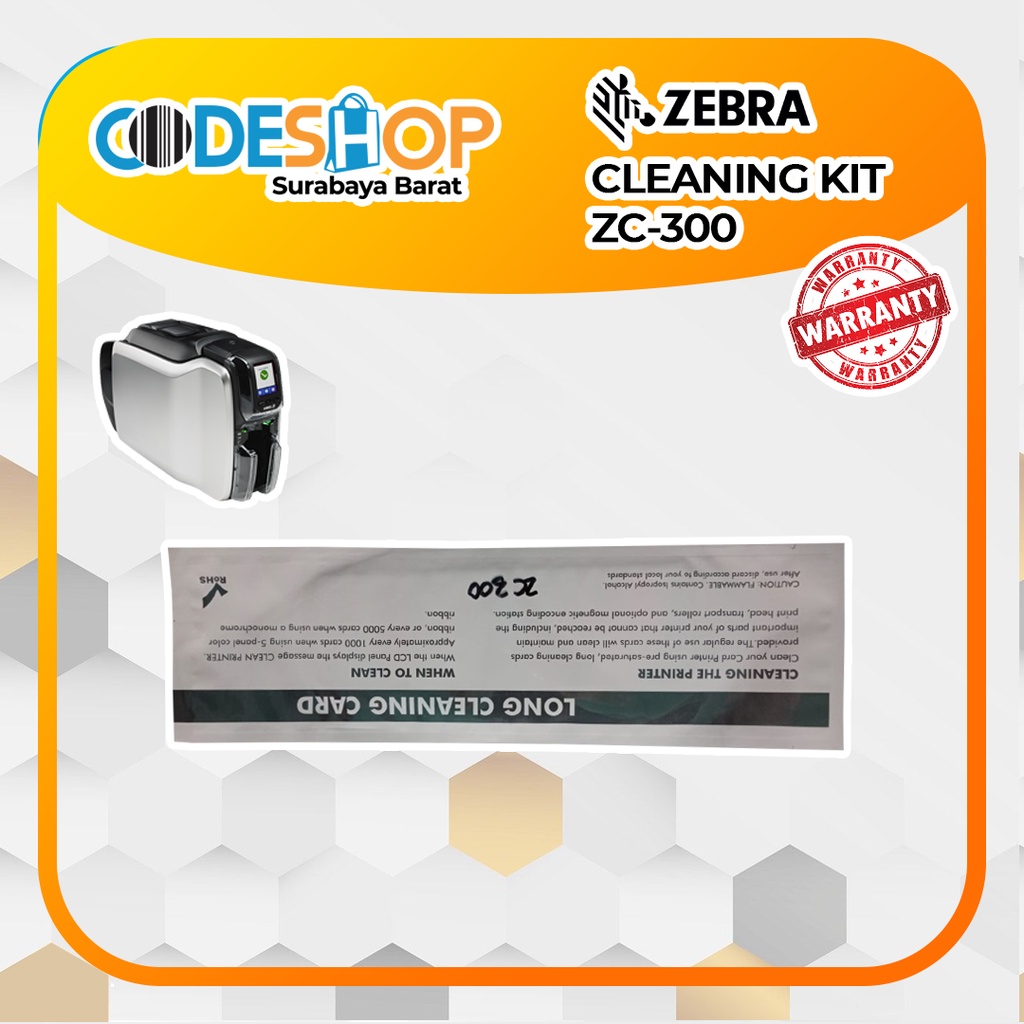 Cleaning Kit Id Card Zebra ZC 100 ZC 300