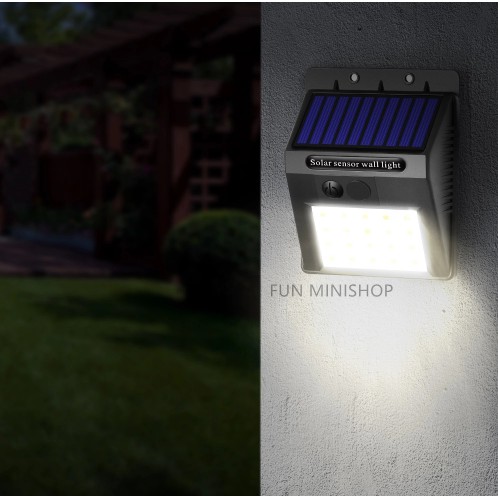 LAMPU DINDING SOLAR TEMBOK TAMAN SOLAR TENAGA MATAHARI OUTDOOR LED SENSOR CAHAYA