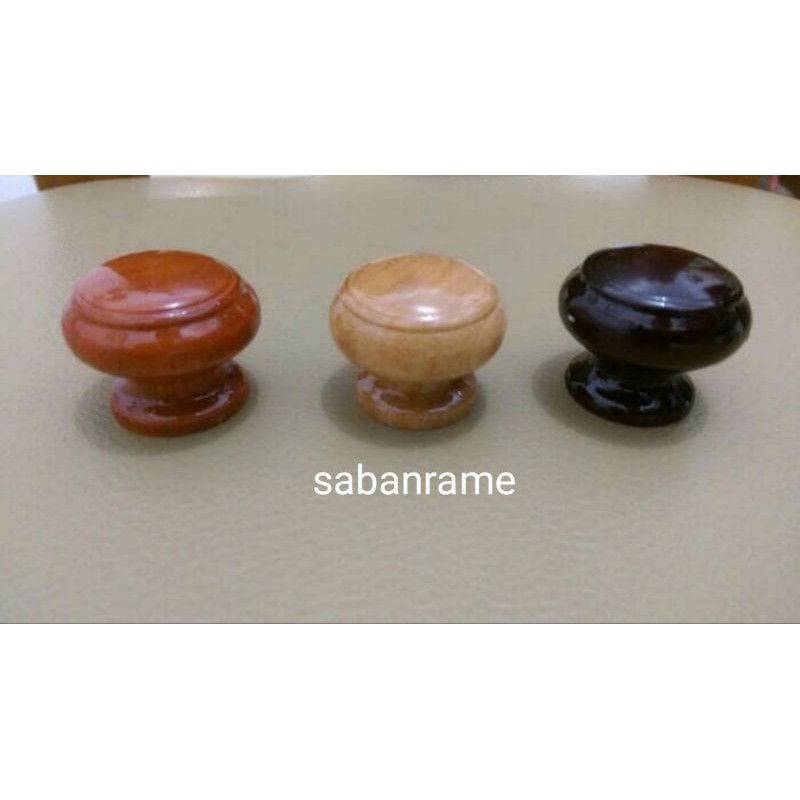 TARIKAN BULAT KAYU / TARIKAN LACI LEMARI MODEL BULAT KAYU