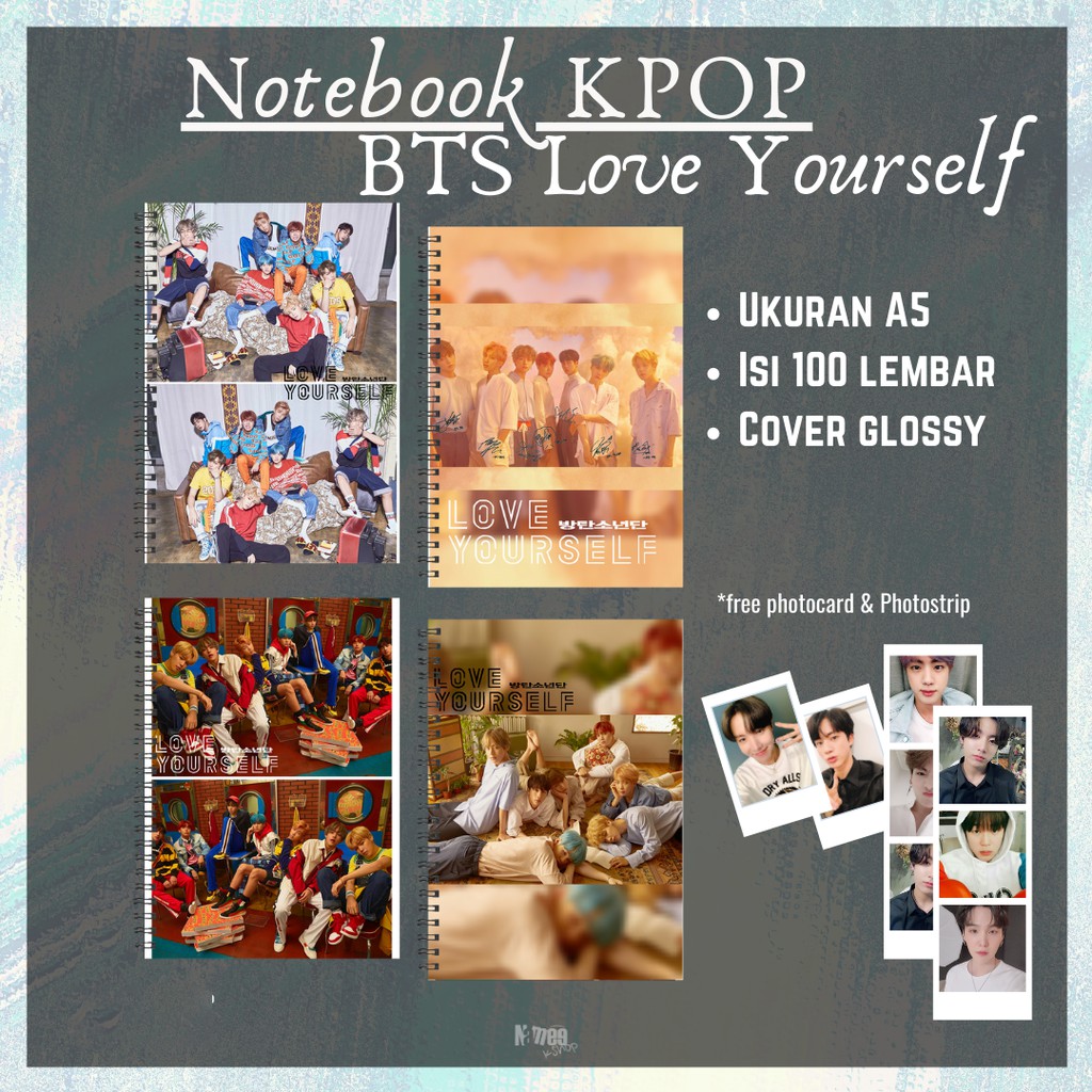 

BTS Notebook Love Yourself Ver L. O. V. E