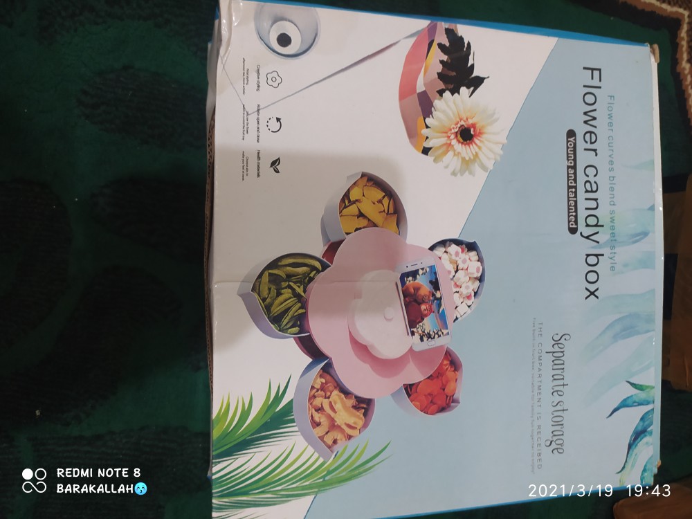 Toples Bunga Mekar/ Candy Tray/ Toples Permen