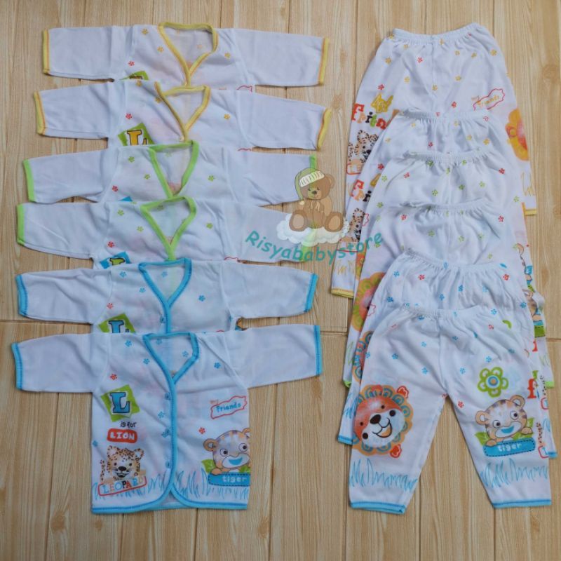 Setengah lusin (6 setelan) Baju bayi lengan pendek /Grosir baju bayi murah / baju bayi newborn