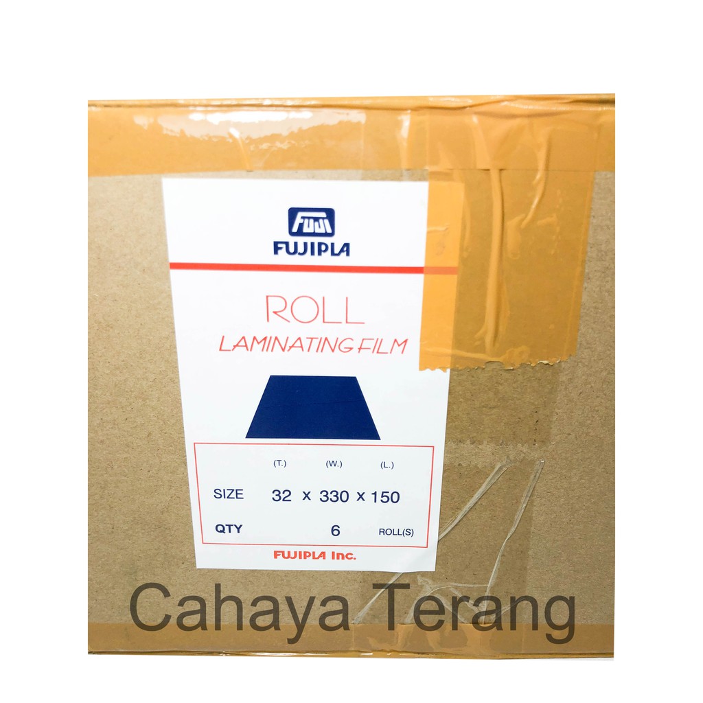 Plastik Laminating Roll Merk Fujipla Glossy Biru