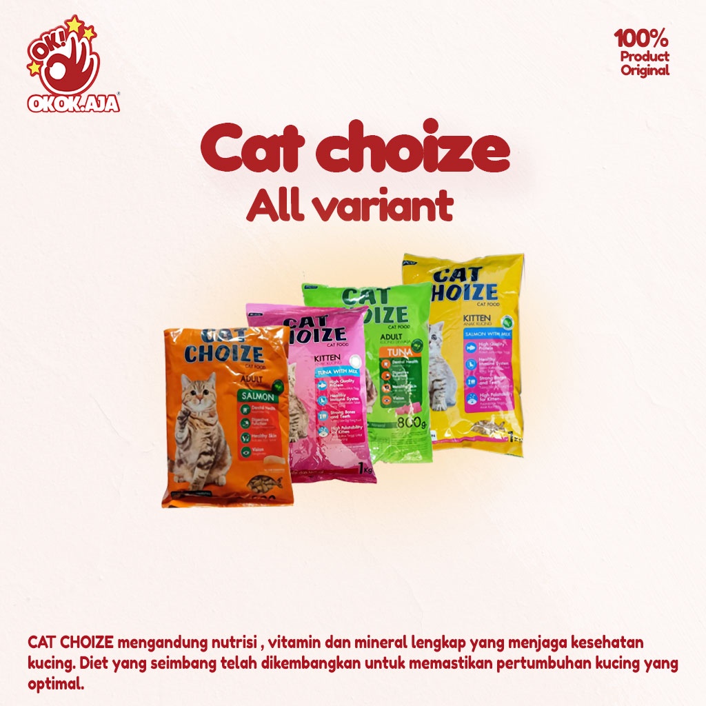 Makanan Kucing kering premium murah CAT CHOIZE untuk Adult dan Kitten