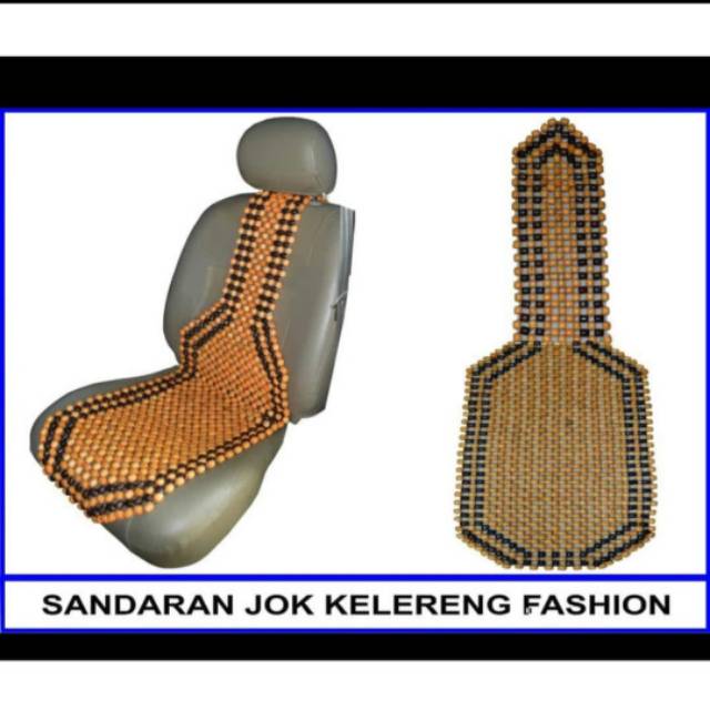 Senderan/ sandaran jok kelereng motif kayu mobil universal