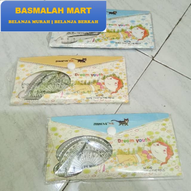 

Penggaris Set Tebal Lucu Murmer 4 in 1