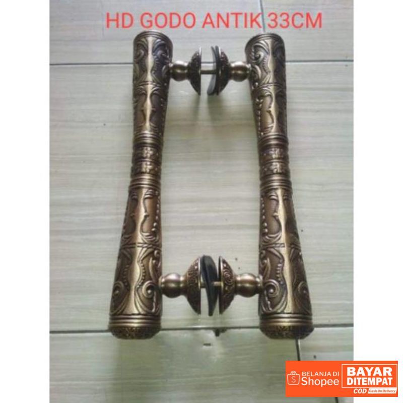 Tarikan Pintu Kuningan 33 cm Handle Pintu Perkakas Pintu Kuningan Termurah.