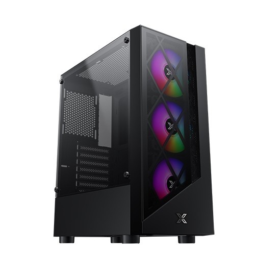 Xagatek Duke 3F Casing Komputer / PC Case ATX include 3Fan RGB