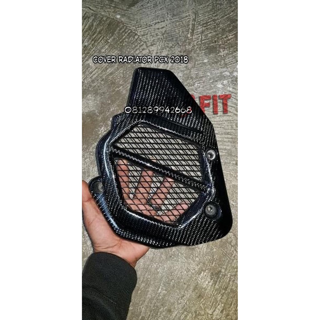 aksesoris PCX Cover Radiator honda pcx 2018 Carbon Kevlar Asli tutup radiator pcx Murah