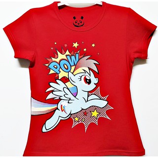  Baju  kaos  anak Cewek usia 1 10 tahun motif Pony Rainbow  