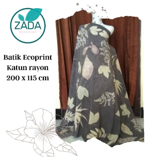 Kain Batik Ecoprint Zada 001 Shopee Indonesia