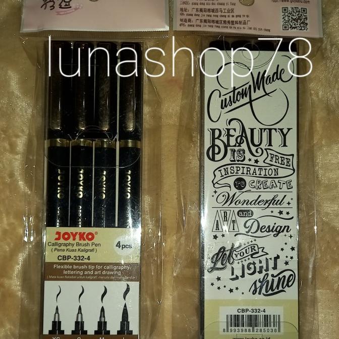 

(BISA COD) Pena kuas kaligrafi Joyko calligraphy brush pen isi 4 CUCI GUDANG Kode 118