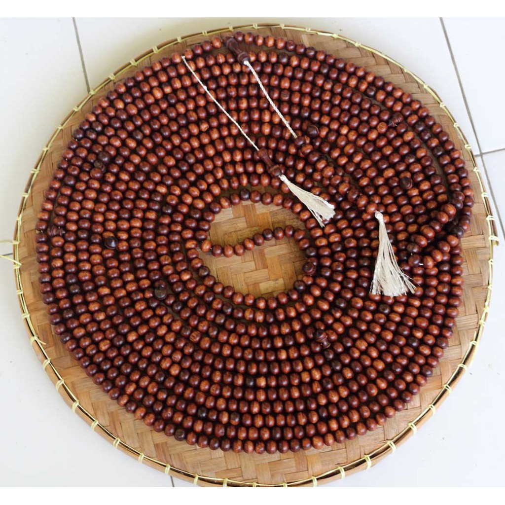 Tasbih  Besar 12 mm - Tasbih 1000 Butir Kayu setigi - Tasbih Seribu Butir -  Tasbih Puspita by TUTUL