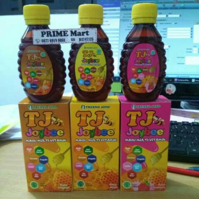 

Madu Tj Joybee 100 ml - Tresno Joyo - Rasa Jeruk/Strawberry/Original