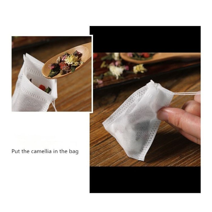 

Bb0621D 100 Pcs Lot Kantong Teh Segel Filter Masak Herb Spice Longgar Teh Kopi - 8-10Cm 0547771