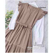 Aiyu Sweet Dress /Baju Remaja Wanita /pakaian wanita/kekinianAiyu /Dress/korea style/L/XXL/Terbaru/ Termurah Viral 2021