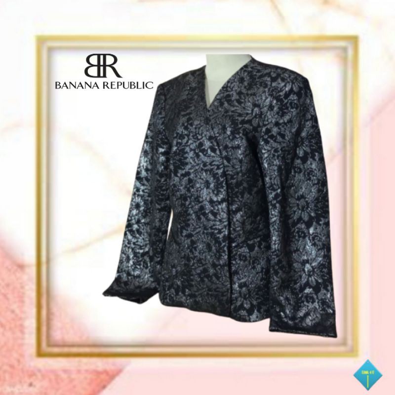 Blazer Wanita Formal Motif Branded "BANANA REPUBLIC"