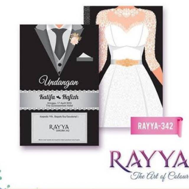 RAYYA 342 Blangko Undangan Nikah