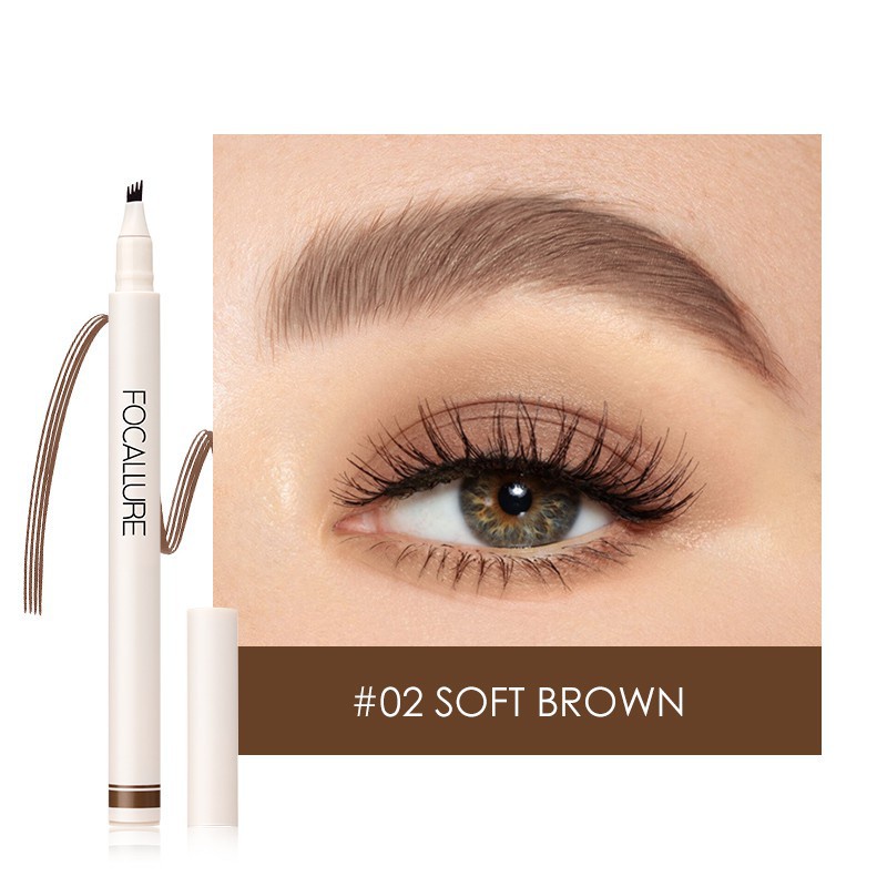 ❤ MEMEY ❤ FOCALLURE Fluff Tinted Brow Ink Pen FA161 ✔️BPOM