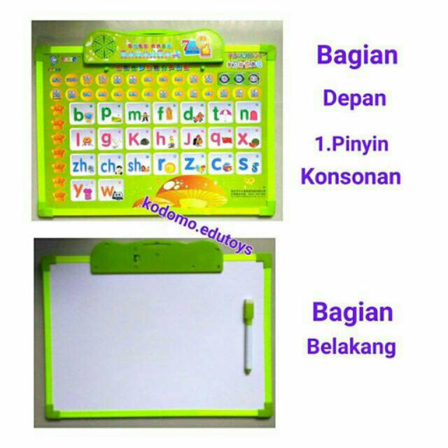 

Papan Digital 2 bahasa - Inggris & Mandarin. Papan 2 fungsi dengan 25 tema.