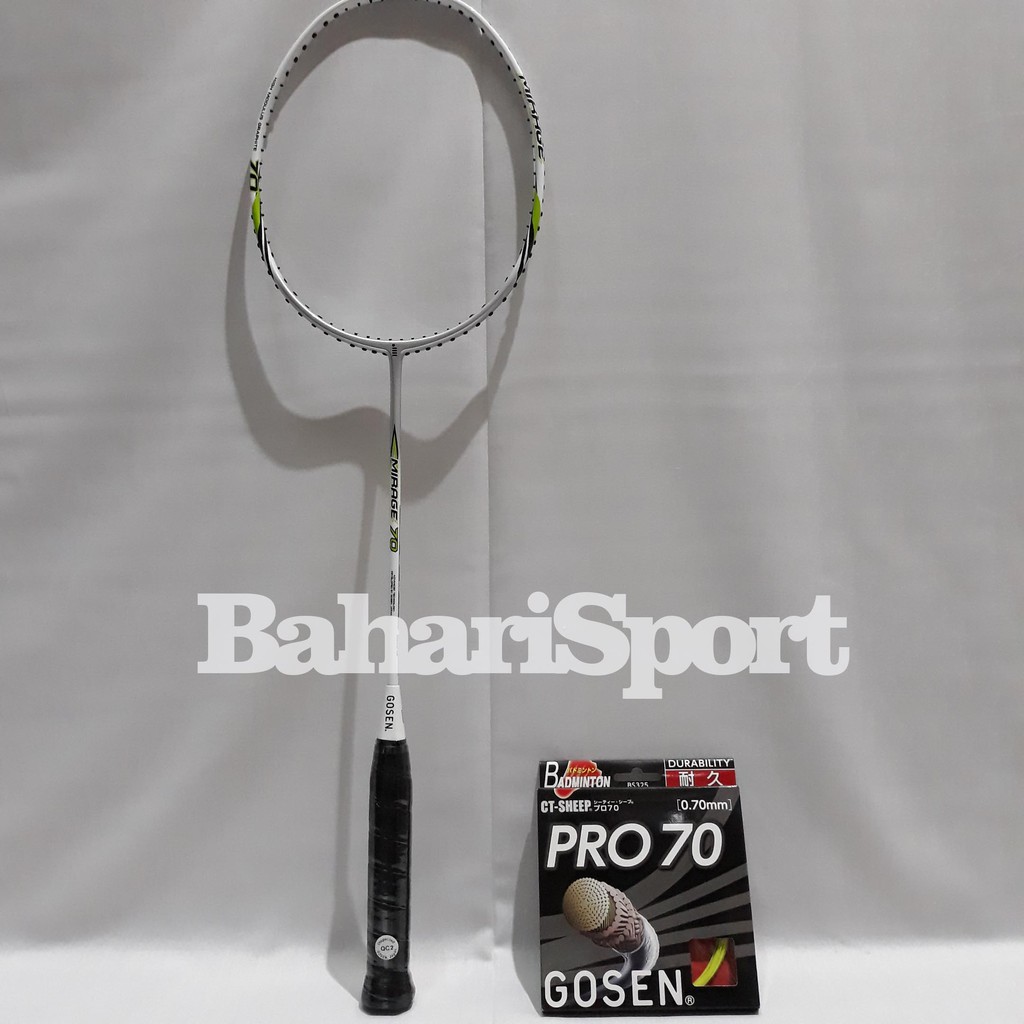 Raket Badminton Gosen Mirage 70 Original Bonus Senar