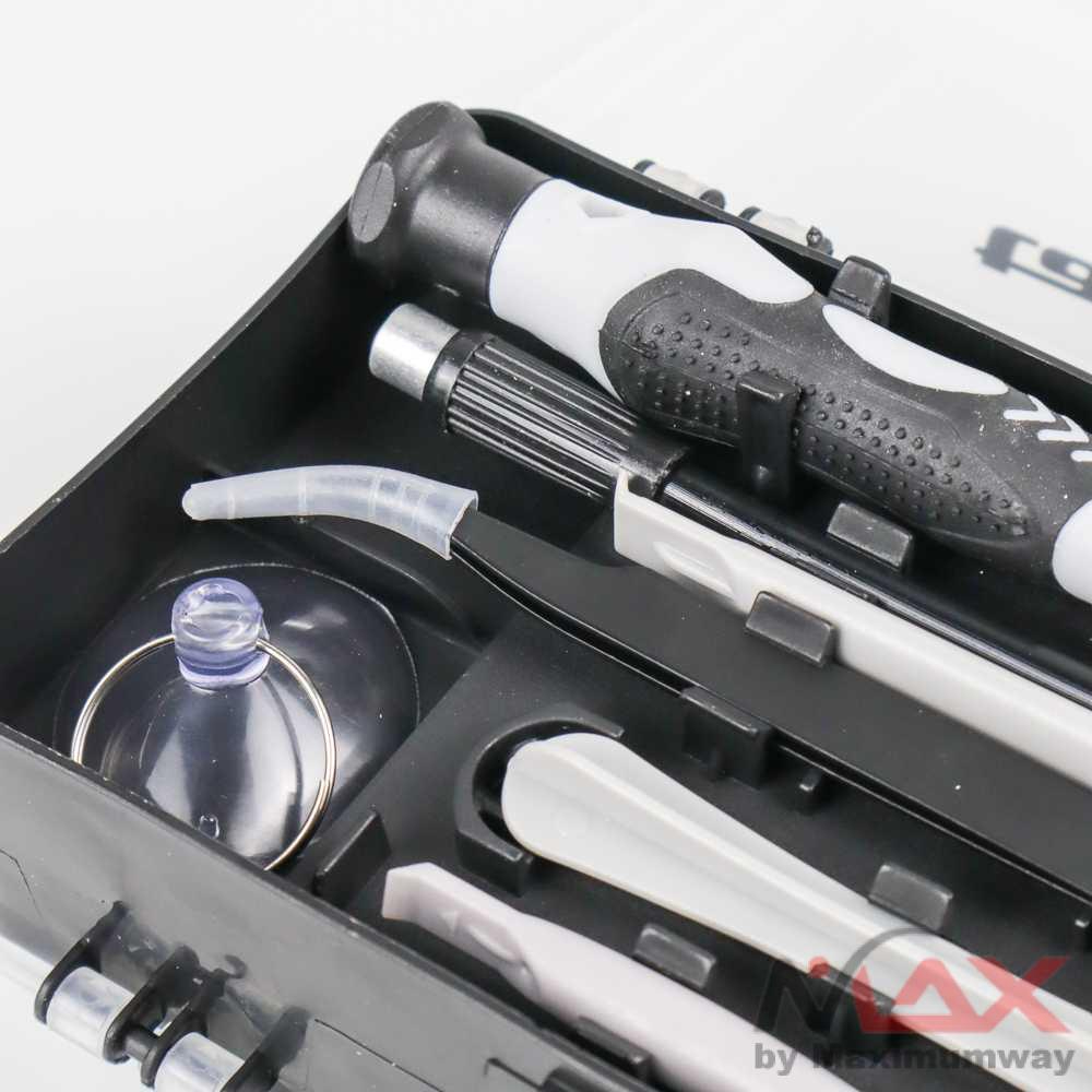 Taffware 115 in 1 Set lengkap alat reparasi HP dan Jam obeng lengkap alat buka casing HP Screwdriver Set Reparasi Smartphone Insulated 115 in 1 Screwdriver Set Screw Driver Bit Set Hexagon Magnetic Screwdriver Bits Kit Electronics PC Repair Hand Tool