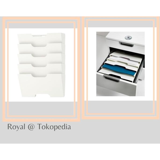 

Office & Stationery | Document Organizer | Rak Dinding Penyimpanan File Putih 5 Susun Ikkvissle Steel Wall Rack | Best Seller