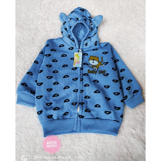 JAKET FLEECE BAYI (6-24bln) MOTIF BABY CAT