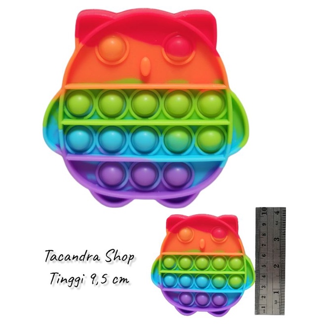 ( COD ) Mainan Anak Pencet Pop It Rainbow / Pop It Rainbow Murah / Mainan Pop It-OWL