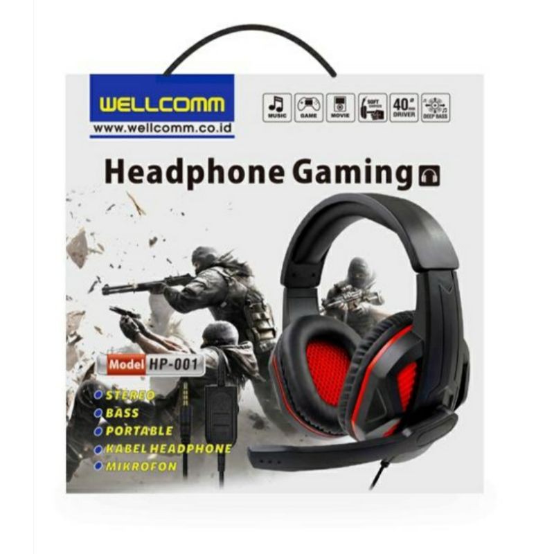 Headphone Gaming HP 001 Wellcomm