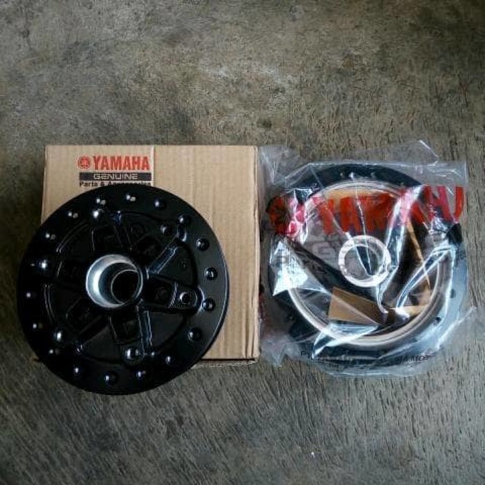 velg original scorpio repaint hitam.