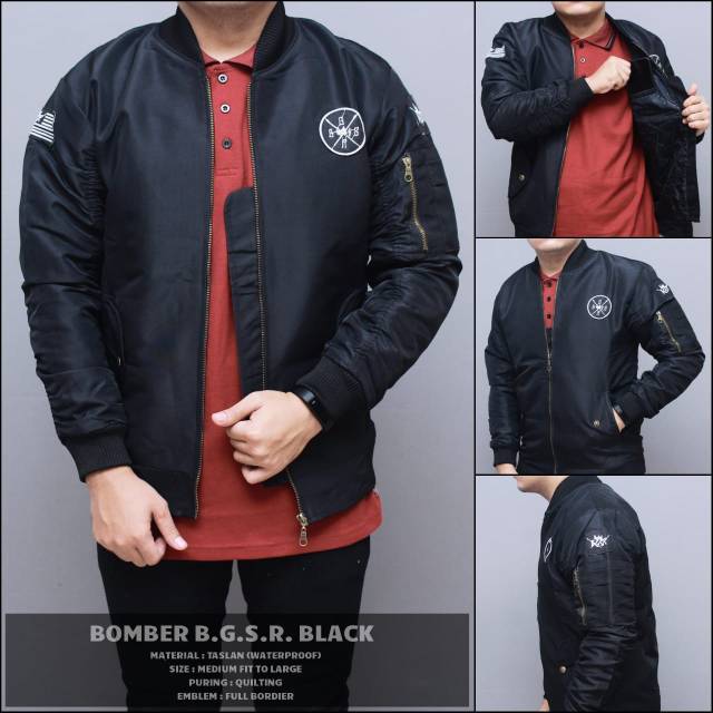 Bomber bgsr bulat &amp; bomber pria &amp; jaket bomber