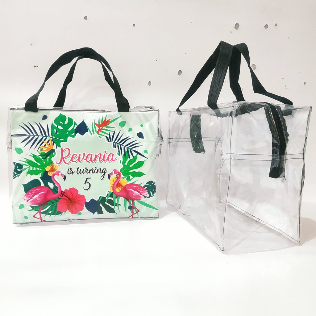 TAS SOUVENIR ULANG TAHUN / Tas Resleting Mika TEBAL / Tas ultah / Tas ulang tahun / TAS Souvenir