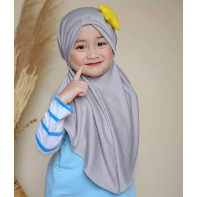 jilbab / anak /TK /Paud/ hijab /allsize 3-7 tahun/ BINTANG