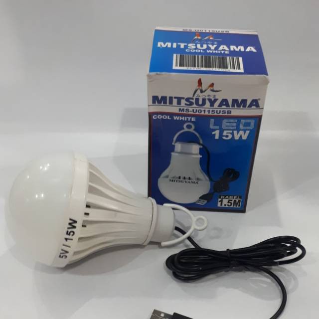 Bohlam USB 15w Lampu LED USB 15 watt Merk MITSUYAMA