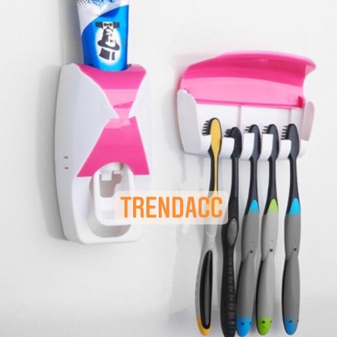 Trend-Dispenser odol dan tempat sikat gigi model OVAL