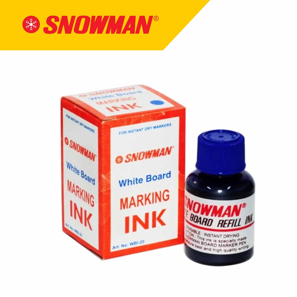 

Snowman Whiteboard Marker Refill Tinta Spidol WBI-20 20cc