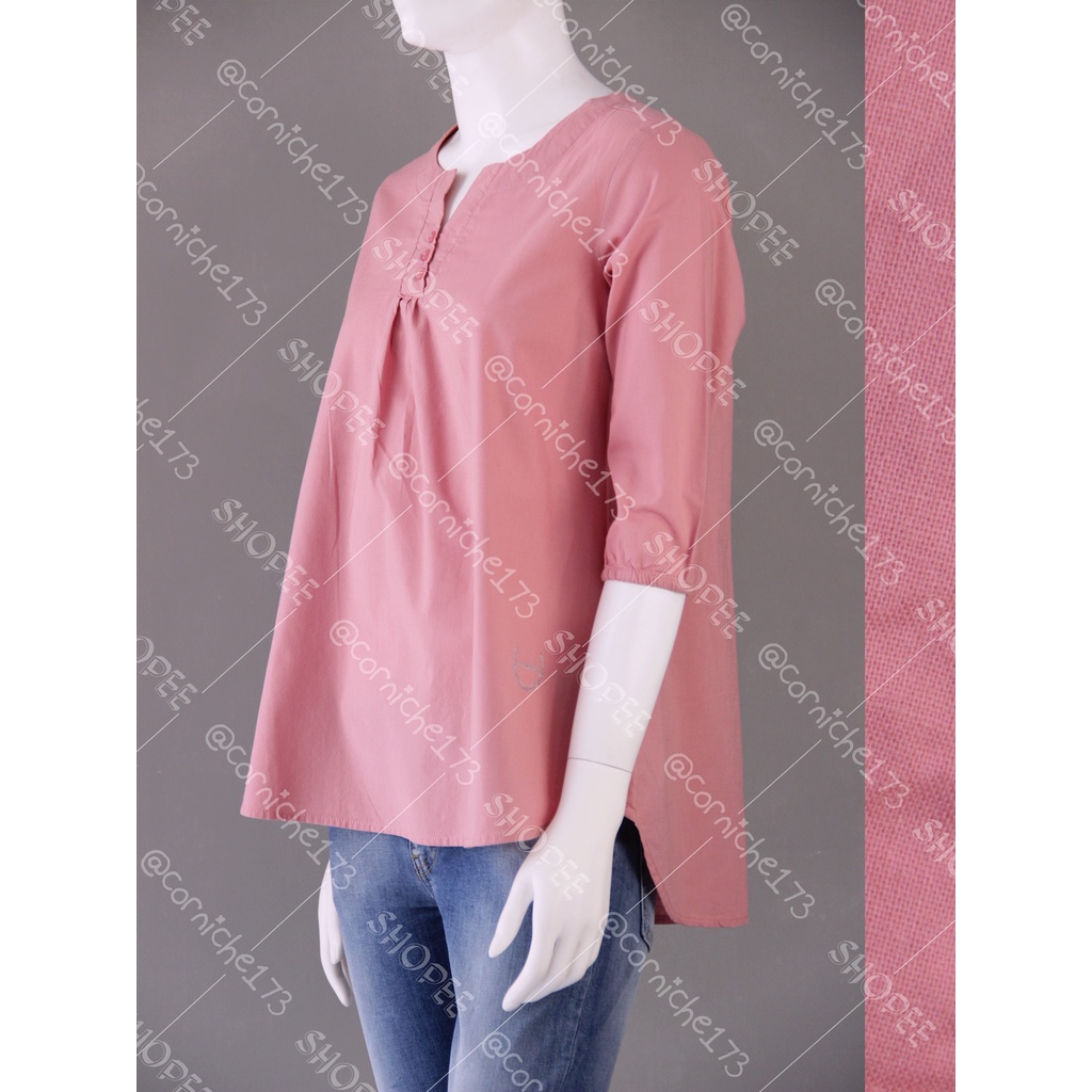 Corniche Palma Blouse Dark Pink - TH230998