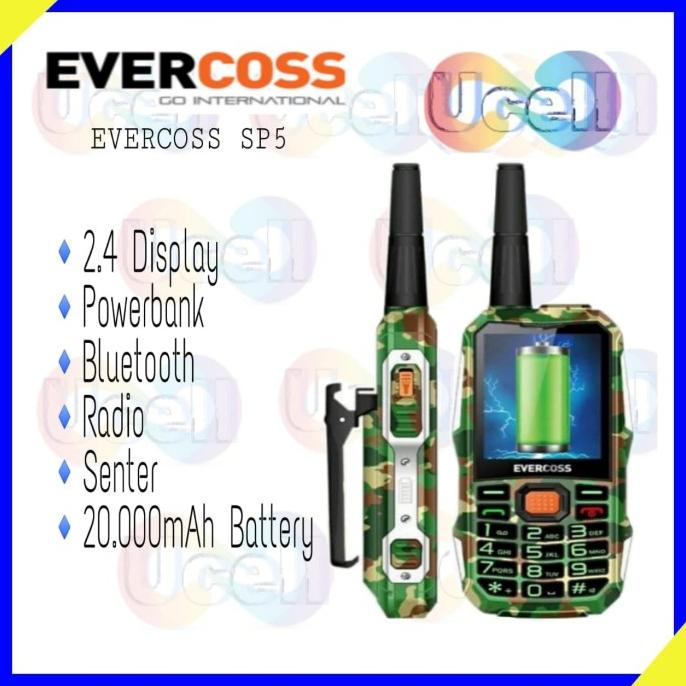 Big Sale Evercoss Sp5 - Hp Outdoor - 20.000mAh - Garansi Resmi Big Sale