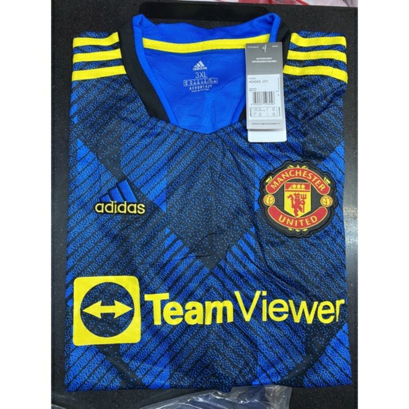 JERSEY BOLA BIG SIZE JUMBO XXL 2XL XXXL 3XL XXXXL 4XL MU 3RD 2021/22