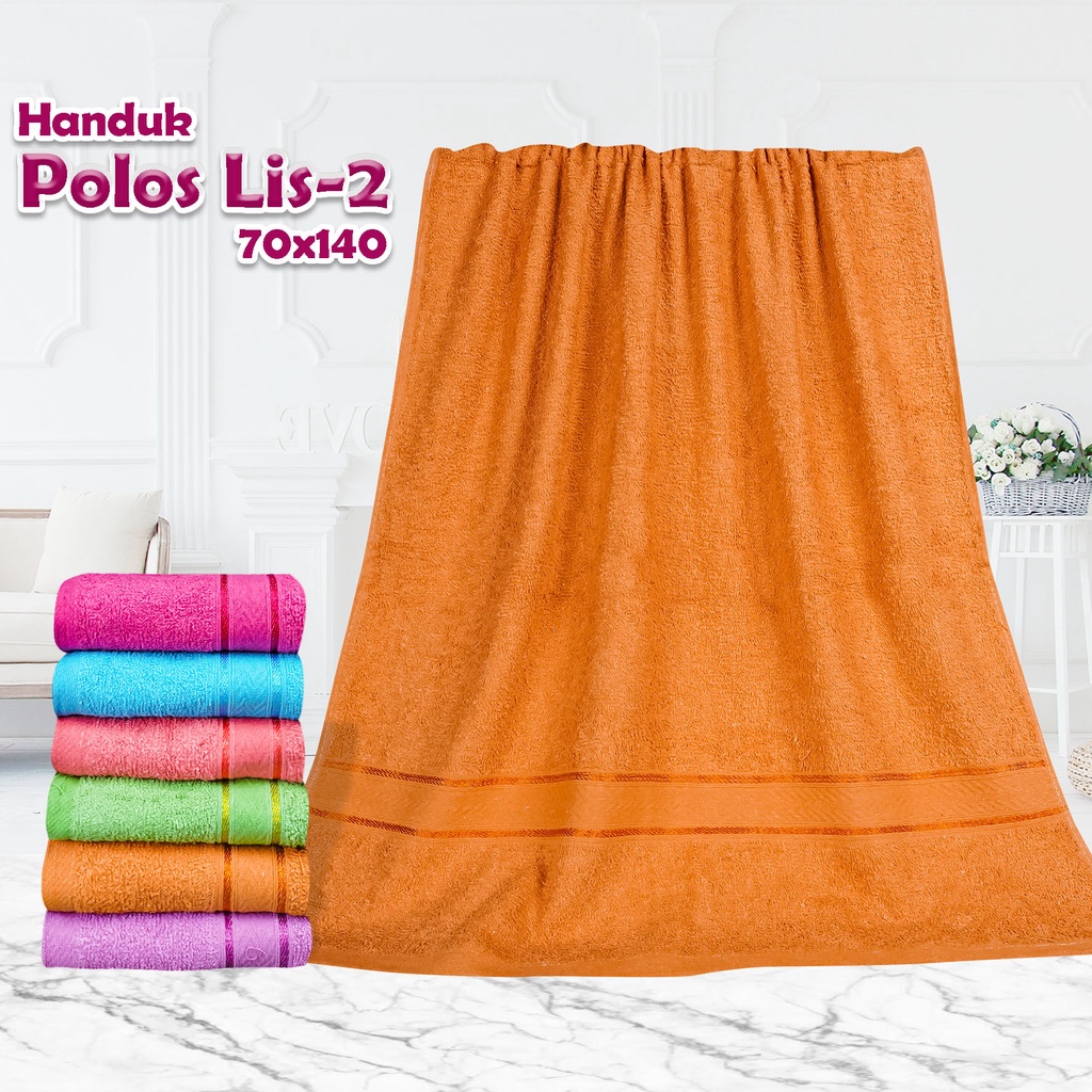 MERAH PUTIH Handuk Mandi Dewasa Polos Pasar Handuk - 70 x 135 cm TOKO KEANU