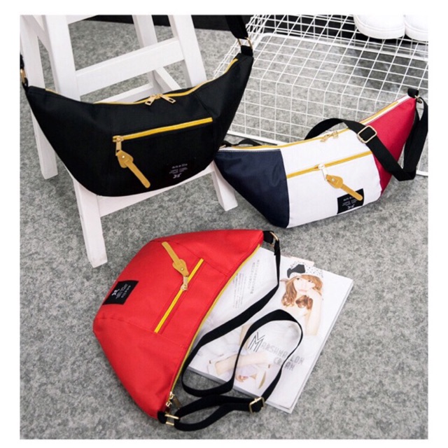 Selempang anello tas imut kecil tas wanita kecil waist bag