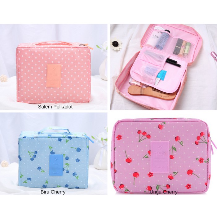 Tas kosmetik Travel Travelling organizer Tas travel multifungsi