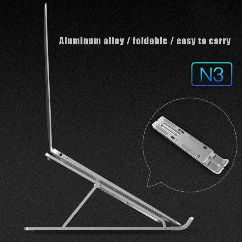 NUOXI Laptop Stand Aluminium Foldable Adjustable 6 Height - N3