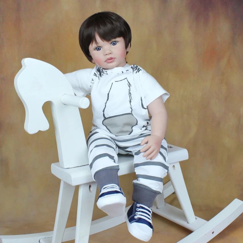 Ready Boneka Bayi Reborn Anak Laki-Laki Cowok silikon 60 cm Premium Original