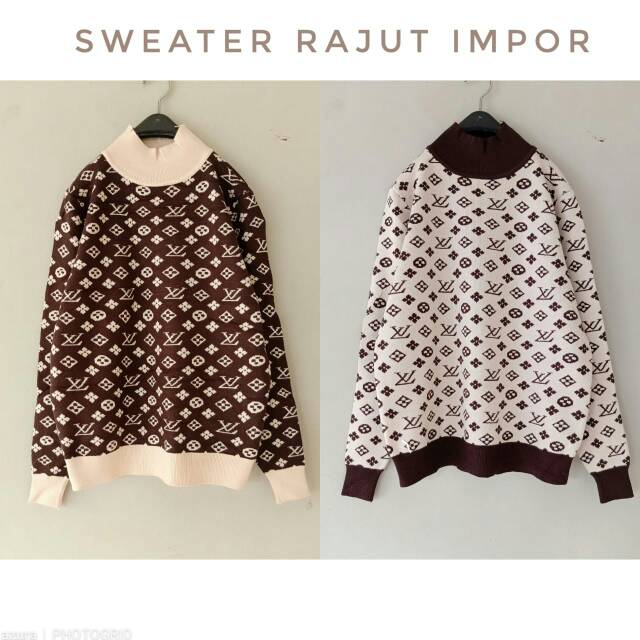 Sweater LV Rajut Import