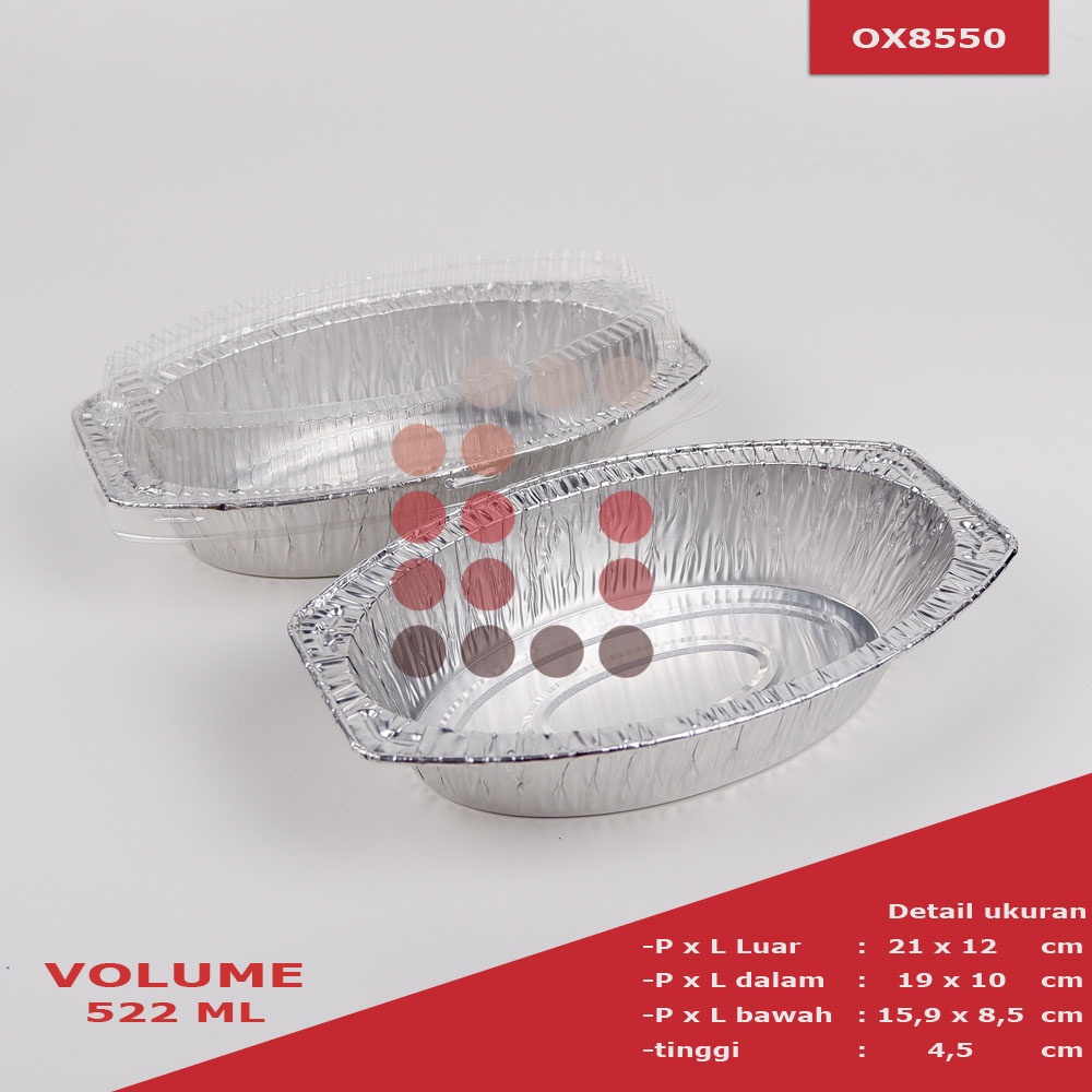 alumunium foil cup OX 8550 klapertart