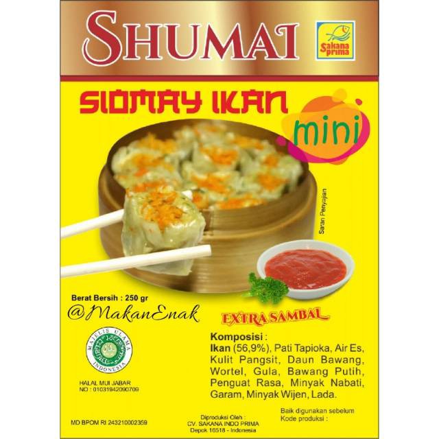 Shumai Siomay Ikan mini 250 Gram - Sakana