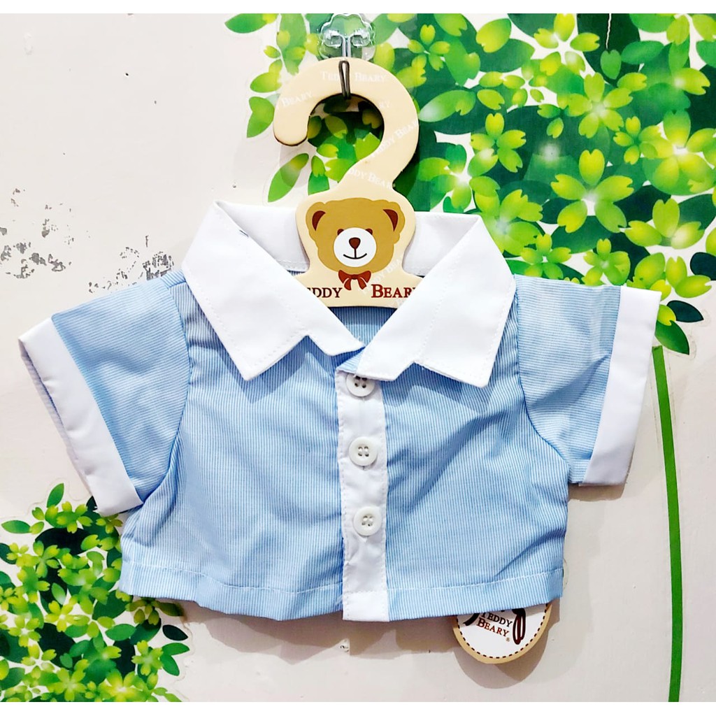 SHIRT KEMEJA PAKAIAN TEDDY HOUSE TEDDY BEAR ORI IMPORT SIZE 14 INCH