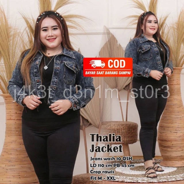 Jaket Crop Jumbo Oversize Jaket Jumbo Wanita Kekinian
